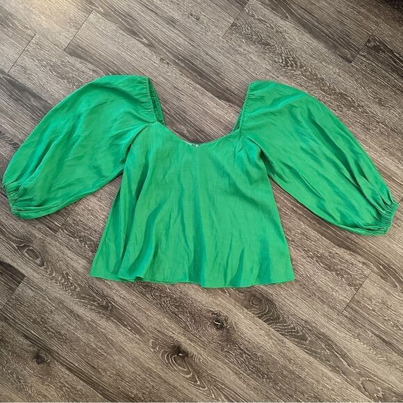 Tuckernuck Pomander Place Pippa Puff Sleeve Blouse - Picture 1 of 7